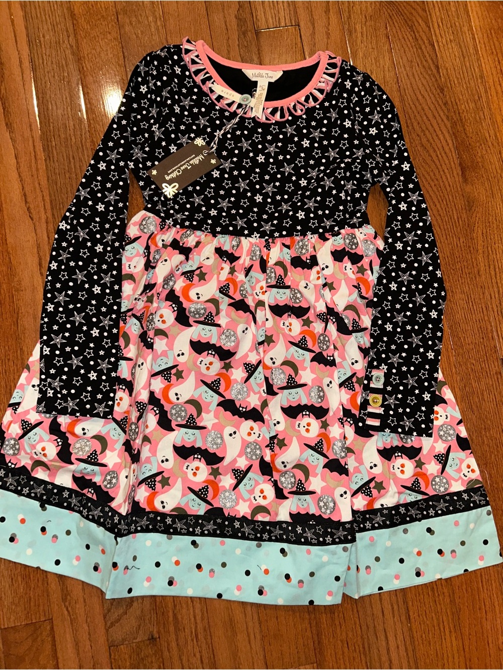 Matilda Halloween Long Sleeve Dress, Size 8, NWT